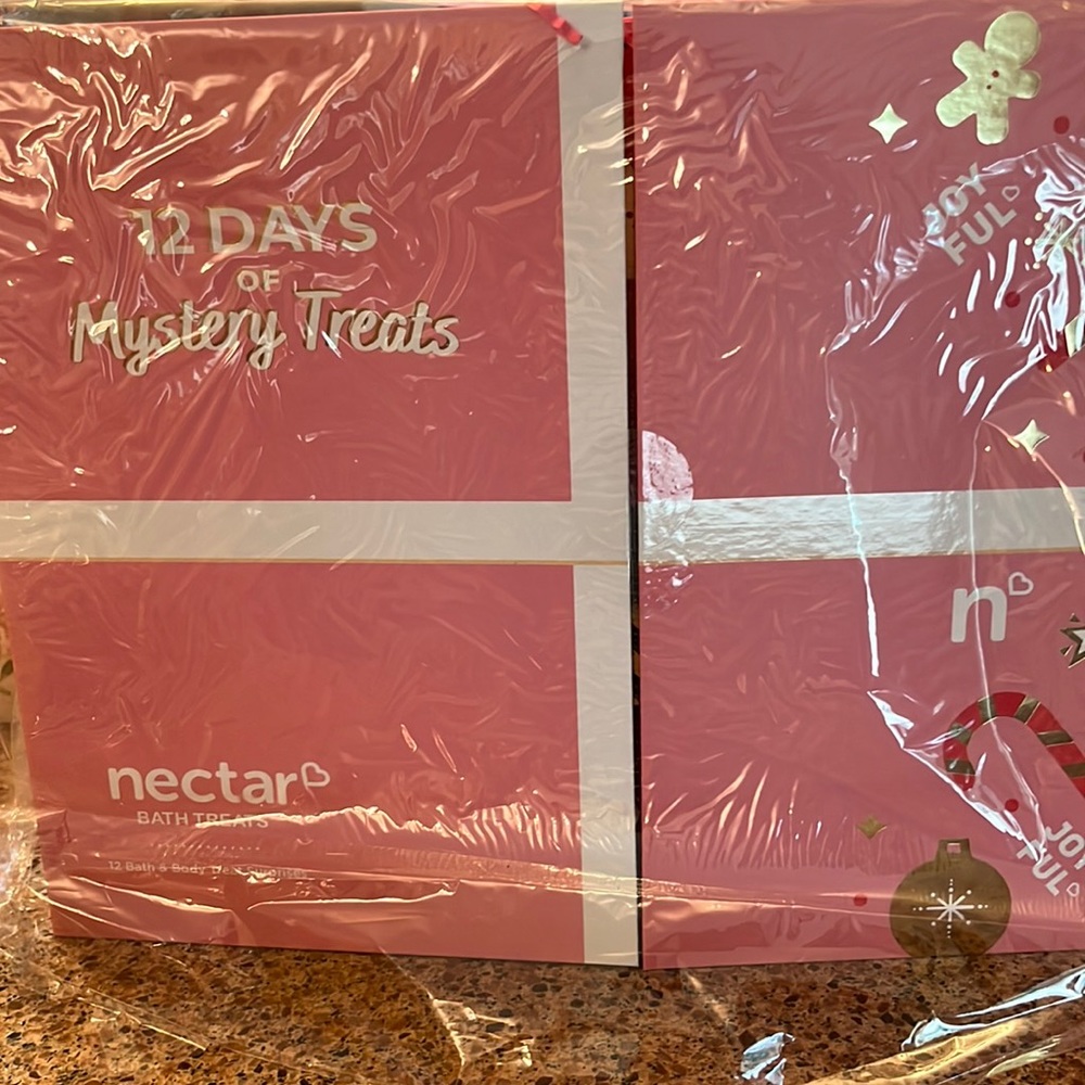 “12 Days of Mystery Treats” by Nectar. 12 Bath and Body Treat Surprises Advent